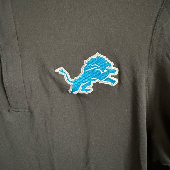 Men’s NWT Black Antigua NFL Detroit Lions Athleisure Sporty Lightweight Pullover - Picture 2 of 9